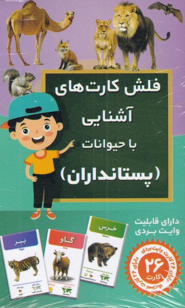 فلش کارت آشنایی با حیوانات پستانداران